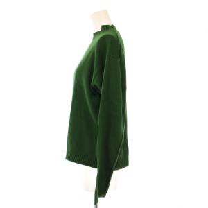 Pal'las Palace ニット セーター 長袖 花柄 麻 リネン混 0 緑 グリーン /BB