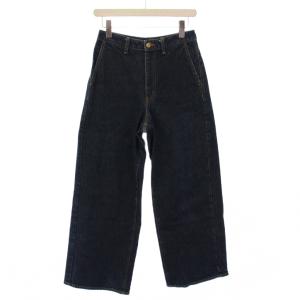 デニムパンツ ジーンズ ワイド ジップフライ ワンカラー 2 インディゴ /BB