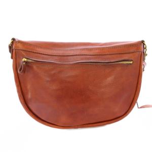 genten organ ゴートベーシック フラップショルダーバッグ レザー ワンカラー 茶 ブラウン /BB