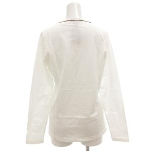 BURBERRY LONDON タグ付き Tシャツ カットソー 長袖 2 ノバチェック Vネック ホース刺繍 白 ホワイト /GV