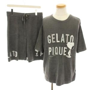 ピーナッツ PEANUTS ルームウェア スヌーピー Snoopy ロゴJQDプルオーバー Tシャツ クルーネック
