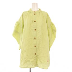 ブラウス オーブ 刺繍 リネン混 00 ライトグリーン