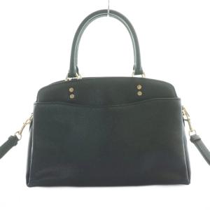 COACH リリー キャリーオール ショルダーバッグ ハンドバッグ クロスグレイン レザー 黒 ブラック 91493