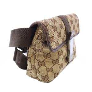 GUCCI GGキャンバス ウエストバッグ ボディバッグ ベージュ 131236 /TK OH