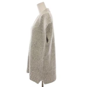 Leilian ニットベスト プルオーバー シルク混 9 グレー Vネック JK-0203738 /YM