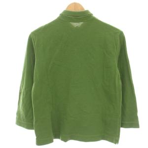 45R ポロシャツ カットソー 鹿の子 七分袖 3 緑 グリーン /HN
