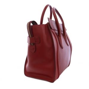 CELINE ラゲージ ミニ ショッパー トートバッグ レッド