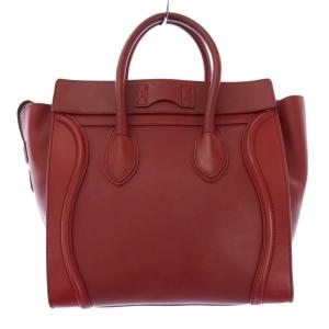 CELINE ラゲージ ミニ ショッパー トートバッグ レッド