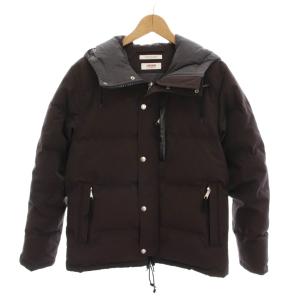 LASKA FABRIC ラスカファブリック ダウンジャケット ジップアップ アウター M ダークブラウン