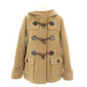 ダッフルコート アウター ショート 裏地チェック柄 38 ベージュ 55B03-211-40 /YT