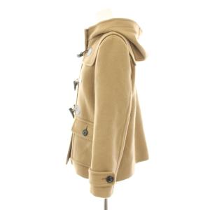 BLUE LABEL CRESTBRIDGE ダッフルコート アウター ショート 裏地チェック柄 38 ベージュ 55B03-211-40 /YT