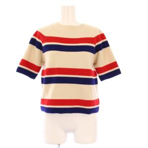 GUCCI セットアップ ニット ボーダー S レッド ベージュ 574161