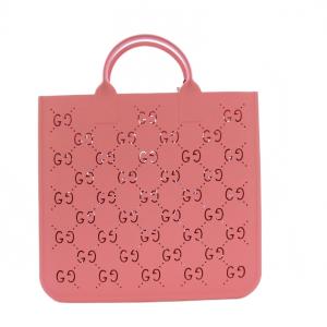 GUCCI チルドレンズ GG ラバー トートバッグ ピンク 679365