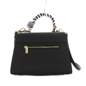 SNIDEL 25SS ロールカバーパッドロックバッグ ハンドバッグ 2WAY ショルダーバッグ 黒 ブラック SWGB251611