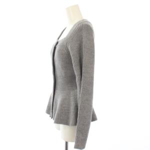SNIDEL 25SS ペプラムローゲージカーデプルオーバー カーディガン ニット 長袖 ONE グレー SWNT251024