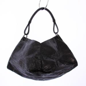 アクイローネ パイソンレザー ハンドバッグ ブラック 131597