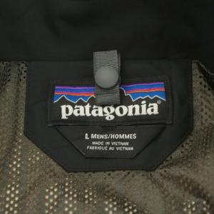 Patagonia ジャケット ハイネック ジップアップ ロゴ アウター L 黒 ブラック 31660 /AN56