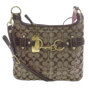 ショルダーバッグ シグネチャー 茶色 ブラウン /SR