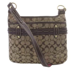 COACH ショルダーバッグ シグネチャー 茶色 ブラウン /SR