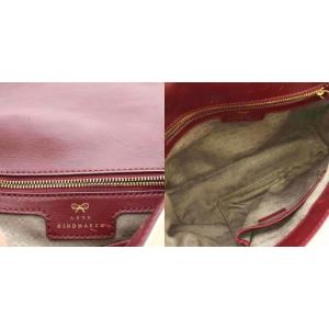 ANYA HINDMARCH ショルダーバッグ 白 ボルドー /G