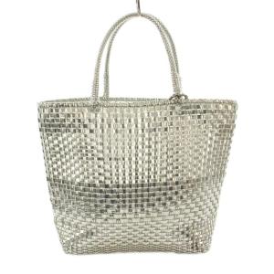 イントレッチオ スモール ワイヤーバッグ トートバッグ シルバー /G