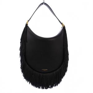 FLAP FIESTA ショルダーバッグ 2WAY フリンジ ブラック
