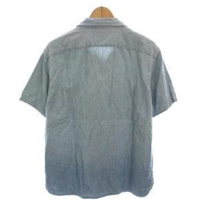 RRL ラルフローレン 半袖シャツ コットン M 水色 ライトブルー /YM