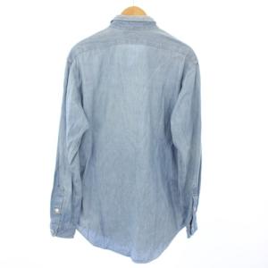 POLO RALPH LAUREN シャツ シャンブレー 長袖 デニム M 水色 /TK