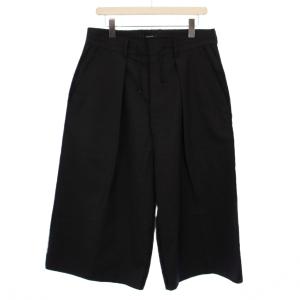 クロップドパンツ イージーパンツ ジップフライ ウール 2 黒 22AW-PT02 /BM