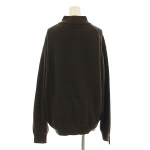 CASTELBAJAC SPORT ニット セーター 長袖 ハイネック ロゴ刺繍 カシミヤ100％ 4 ダークブラウン 7387-6301