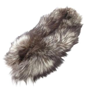 美品 ティペット フォックスファー 毛皮 茶 ブラウン /UO
