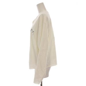 AMERICANA ビッグロングスリーブ Tシャツ カットソー ロンT 長袖 白 ホワイト /YM