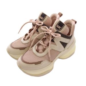 MICHAEL Michael Kors OLYMPIA オリンピア スニーカー シューズ 厚底 6.5M ピンク ベージュ ブラウン /YM