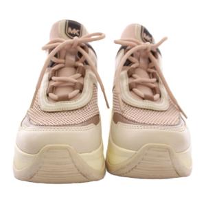 MICHAEL Michael Kors OLYMPIA オリンピア スニーカー シューズ 厚底 6.5M ピンク ベージュ ブラウン /YM