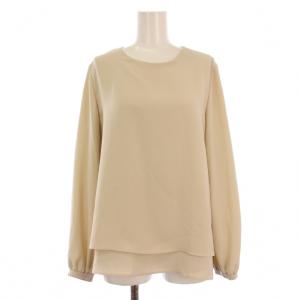 23AW MARVINE ELIDA3 シャツ ブラウス 長袖 クルーネック 40 ベージュ 03-3308245