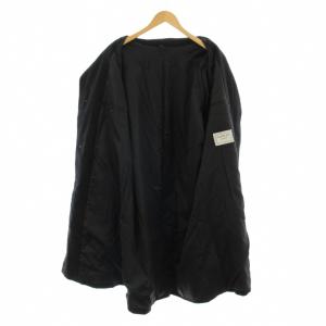 LANVIN studio ステンカラーコート ロング カシミヤ H50-26 黒 ブラック 7322620 /KU