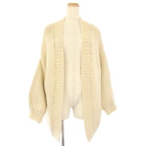 ハンドメイドニットカーディガン 長袖 F アイボリー 1217204001-1 /TK