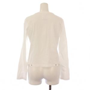 agnes b. ADAM ET ROPE カーディガン 長袖 クルーネック ストレッチ 薄手 M 白 ホワイト /BB