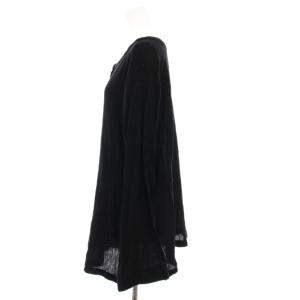 JOURNAL STANDARD 25SS ソフトガーゼ2WAYビッグプルオーバー 長袖 ブラウス シャツ F 黒 ブラック 25051400710120