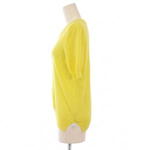 Maison Margiela ニット 半袖 クルーネック 薄手 ストレッチ XS 黄色 イエロー /BB