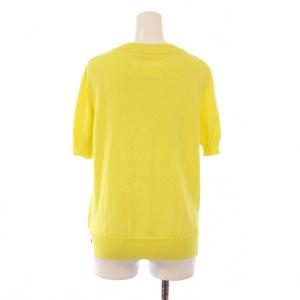 Maison Margiela ニット 半袖 クルーネック 薄手 ストレッチ XS 黄色 イエロー /BB