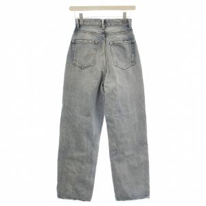 MOUSSY デニムパンツ ハイウエスト ジーンズ ダメージ加工 24 青 ブルー 010GAS11-5200 /G