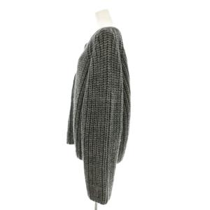 GALLARDAGALANTE NAVY ニット セーター 長袖 ヘンリーネック ウール混 アルパカ混 F グレー GGZ1092305A0017