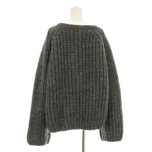 GALLARDAGALANTE NAVY ニット セーター 長袖 ヘンリーネック ウール混 アルパカ混 F グレー GGZ1092305A0017