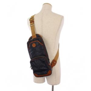 HUNTING WORLD ボディバッグ ショルダーバッグ バチュークロス 紺 071704 /TK