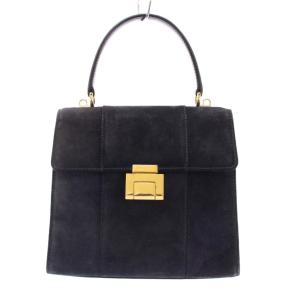 ハンドバッグ ワンハンドル スエード ネイビー 000・2026・0306
