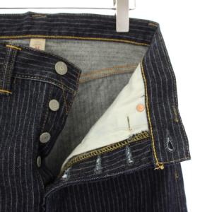 RRL ラルフローレン High Boy jeans デニム パンツ ジーンズ ストライプ柄 W27 ネイビー