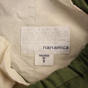 nanamica Tencel Cotton Chino Pants チノパンツ ジップフライ 0 グリーン S25SC067