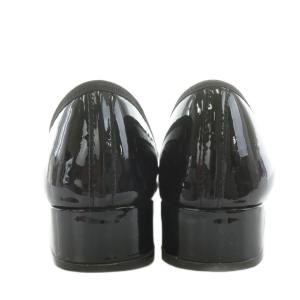Repetto カミーユ バレエシューズ リボン ヒール エナメル 36 黒 ブラック /AN18