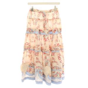 PINK HOUSE グレースフルローズプリントスカート ピンク A2103FSY651